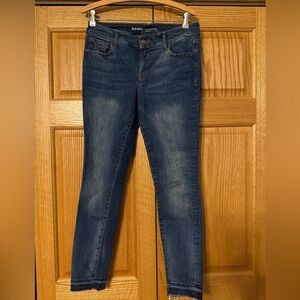 Old Navy Blue Skinny Jeans with Modern Fading Rock Star 8